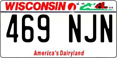 WI license plate 469NJN