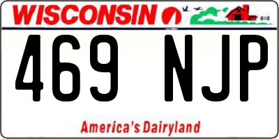 WI license plate 469NJP