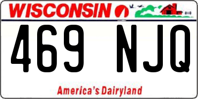 WI license plate 469NJQ