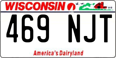 WI license plate 469NJT