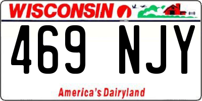 WI license plate 469NJY