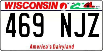 WI license plate 469NJZ