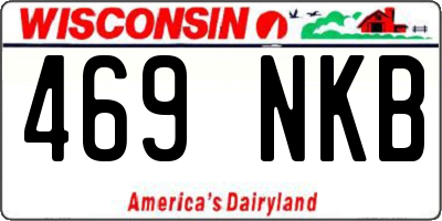 WI license plate 469NKB