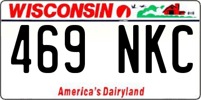 WI license plate 469NKC