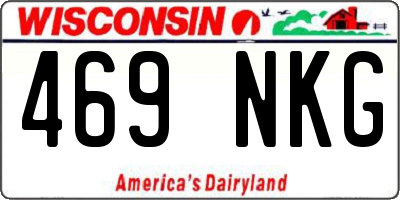 WI license plate 469NKG