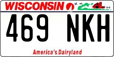 WI license plate 469NKH