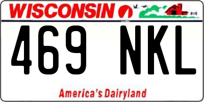 WI license plate 469NKL