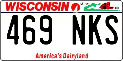 WI license plate 469NKS