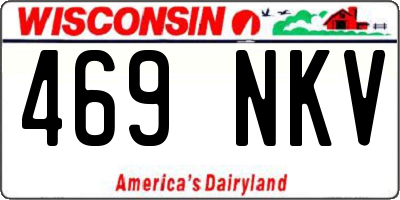 WI license plate 469NKV