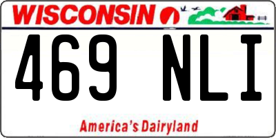 WI license plate 469NLI