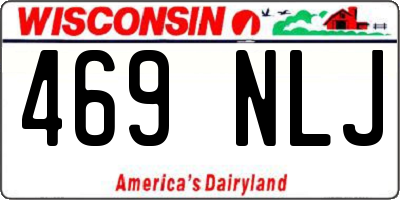 WI license plate 469NLJ