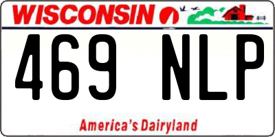 WI license plate 469NLP