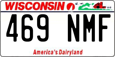 WI license plate 469NMF