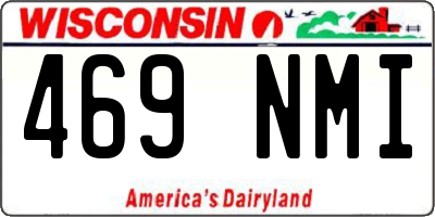 WI license plate 469NMI