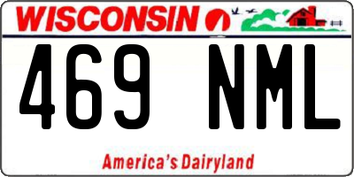 WI license plate 469NML