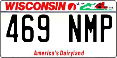 WI license plate 469NMP