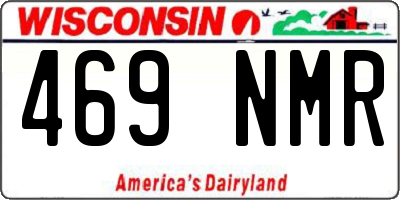 WI license plate 469NMR
