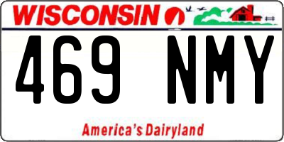 WI license plate 469NMY