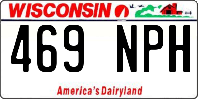 WI license plate 469NPH