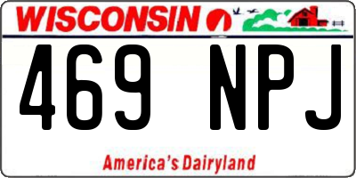 WI license plate 469NPJ