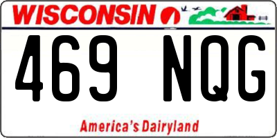 WI license plate 469NQG