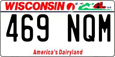 WI license plate 469NQM