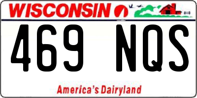 WI license plate 469NQS