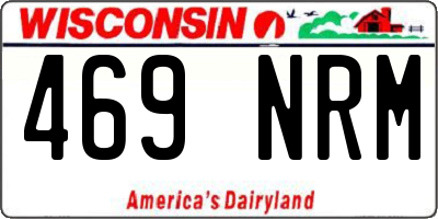WI license plate 469NRM