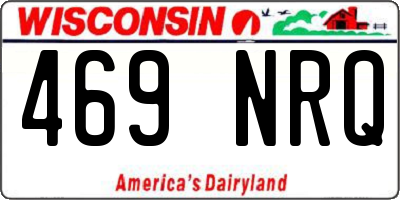 WI license plate 469NRQ