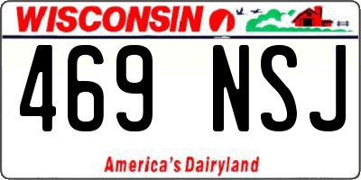 WI license plate 469NSJ