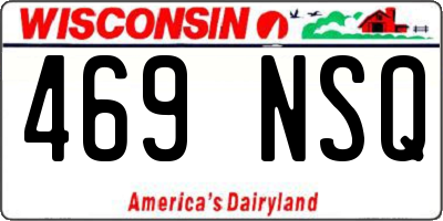 WI license plate 469NSQ