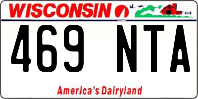 WI license plate 469NTA