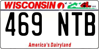 WI license plate 469NTB