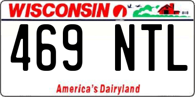 WI license plate 469NTL