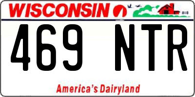 WI license plate 469NTR