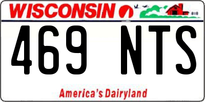 WI license plate 469NTS
