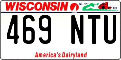 WI license plate 469NTU