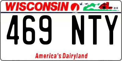 WI license plate 469NTY
