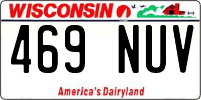 WI license plate 469NUV