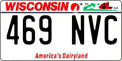WI license plate 469NVC