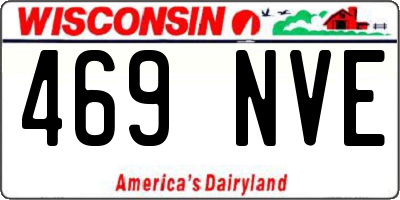 WI license plate 469NVE