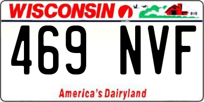 WI license plate 469NVF