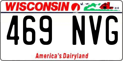 WI license plate 469NVG