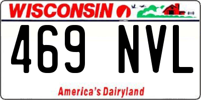 WI license plate 469NVL