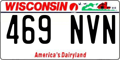 WI license plate 469NVN