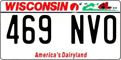 WI license plate 469NVO