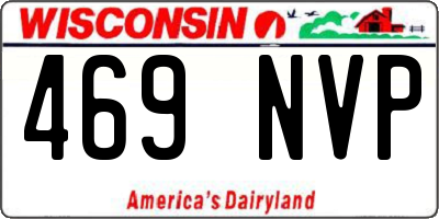 WI license plate 469NVP
