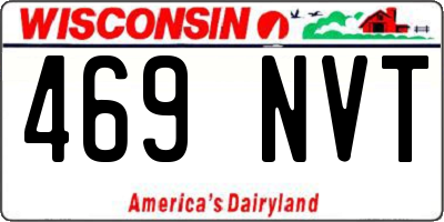 WI license plate 469NVT