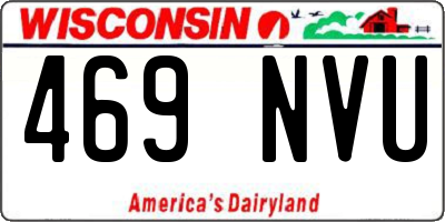 WI license plate 469NVU