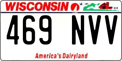 WI license plate 469NVV